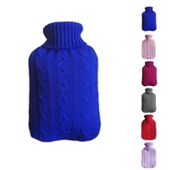 2.0 Litre Grey Hot Water Bottle Cover Heat Large Soft Bag knitted only Warmer 2L