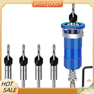 Countersink Drill Bit Set, Precise Drilling, Countersink Drill Bit with 1/4" Hex Shank, Countersink 