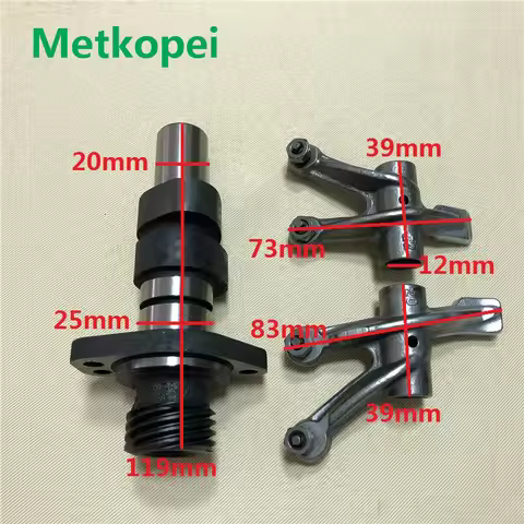 Motorcycle GN250 DR250 TU250 engine camshaft cam shaft and rocker arm for Suzuki 250cc GN DR TU 250 