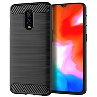 Luxury Carbon Fiber Case for Oneplus 6T 1+6t Full Protective Soft Phone Cover for Oneplus6t One Plus 6t Shockproof Silicone Case