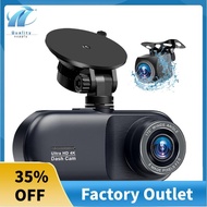4K Car DVR Dash Cam 4K Car DVR  Camera 3 Channel Front Rear and Inside Night Vision 24H Parking Moni