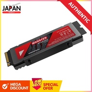 Monster Storage SSD 1TB NVMe PCIe Gen4×4 PS5 verified Maximum read: 7,000MB/s Maximum write: 6,000MB