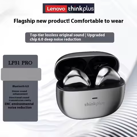 New Original Lenovo LP31 Pro Wireless Earphones TWS Bluetooth 6.0 Headphones HD Stereo Music Game Sp
