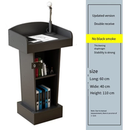 In Stock 🎙️Podium Hitam Brown Speaker Podium Desk Meja Ucapan Lecture Hall Table Talk Emcee Desk