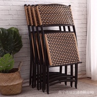 Rattan Chair Armchair Rattan Stool Foldable Outdoor Simplicity Leisure Barbecue Chair Dining Tables and Chairs Set Plastic Chair-