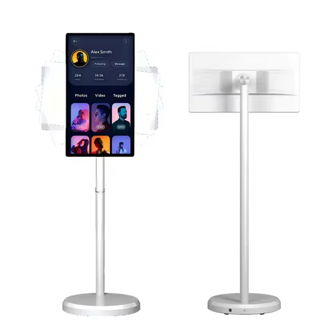 Rotatable 22 Inch Floor Stand Android 15 TV with 4K Beauty Camera 1080P StandbyMe Tablet Home Multi 