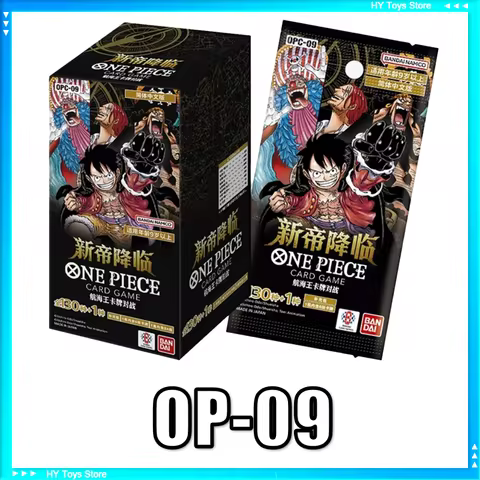 Original Bandai One Piece OP09 Booster Box Japanese Version Anime The End Of The New World TCG Card 