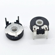 【Stylish】 5pcs Potentiometer Pt15 1k 2k 5k 10k 20k 50k 100k 500k Elliptical Hole Horizontal Adjustab