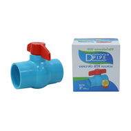 บอลวาล์วพีวีซี DPIPE (ดีไปป์) ชนิดสวม ขนาด 2" (2นิ้ว) ด