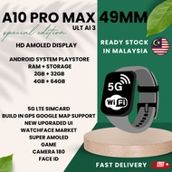 【⚡Ready stock⚡】A10 Pro Max 5G Data Smart Watch SUPER AMOLED HD + 5G DATA + WIFI + PLAYSTORE + 180° C