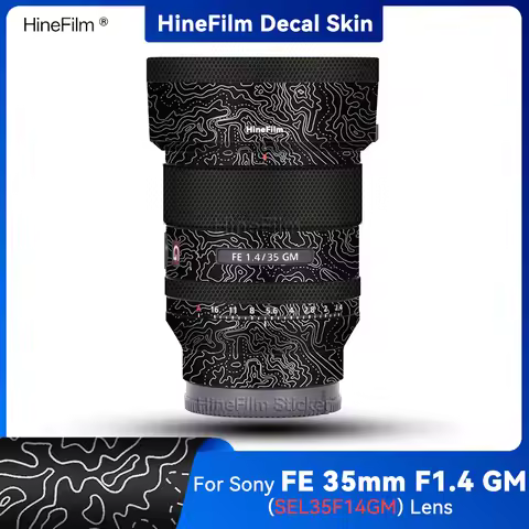 Hinefilm for Sony 35GM 1.4 Lens Skin 35mm F1.4 GM Wrap Cover FE35 F1.4GM Len Sticker SEL35F14GM Cove
