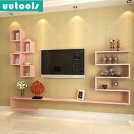 NEW Wall Cabinet TV Concept Kabinet TV Tergantung Lekat Di dinding Creative lattice TV wall cabinet TV background wall 5