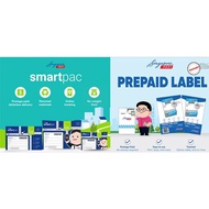 Singpost Smartpac small, medium, Tracked Letterbox Prepaid Label, mix and match