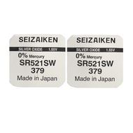 [SG] Seizaiken 379 SR521SW Silver Oxide Button Battery (2 Pieces)