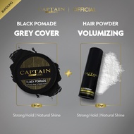 Bundling - Captain Hairstyling Black Pomade + Hair Powder