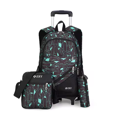School Rolling backpack Boys Children Travel bags School Trolley backpack for boys wheeled bag for S
