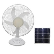 【藍天百貨】太陽能風扇 DC直流風扇 16吋桌扇 太陽能+市電 兩用 電風扇 省電 直驅