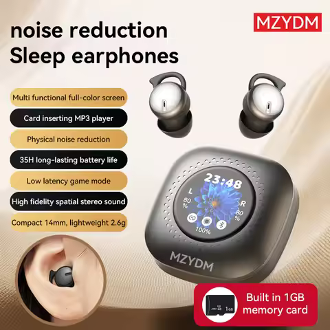 Wireless Earbuds Noise Cancelling Q26 Pro Bluetooth5.4 Earphones HiFi Sound TWS Sleep Headphones Spo