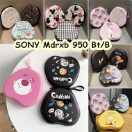 【In Stock】For SONY Mdrxb 950 Bt/B Headphone Case Cartoon Innovative Pattern Headset Earpads Storage Bag Casing Box