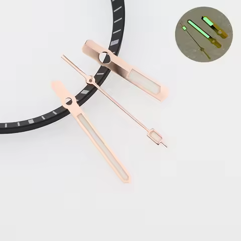 62Mas Silver Gold Rose Aiguille NH35 Hands Diver Needles C3 Lumen Pointer for Seiko Watches Replacem