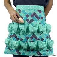 AY8M-1 Pc Pockets Egg Collecting Harvest Apron Chicken Farm Work Aprons Carry Duck Goose Egg Collect