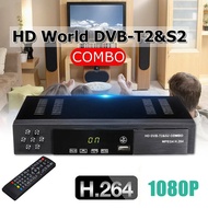 DVB-T2+S2 Combo HD 1080P Tuner Decoder Satellite Receiver HDTV Settop TV Box