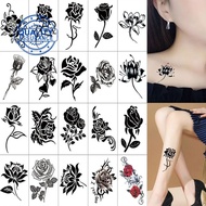 Waterproof Tattoo Stickers Simulated Flowers, Butterflies Suitable For Both Men And Women A0w8