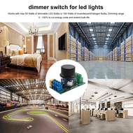 Inline LED Dimmer Switch Built-in Rotary ON/OFF and Knob Control Dimmer for Dimmable 3-100W LED/Inca