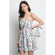 Love, BONITO~BNWT Brand New With Tag Sale Real Picture Baju Boutique Fashion Dress Women Flower Floral Tube Strapless Dress Branded