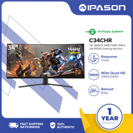 IPASON | Titan Army C34CHR WQHD 3440*1440 144Hz VA R1500 34“ Gaming Monitor