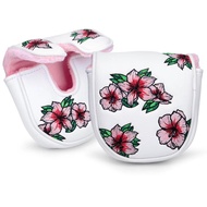 Blossom Pink Hibiscus DF3 Mallet Putter Cover Golf Head Cover Golf Club Cover