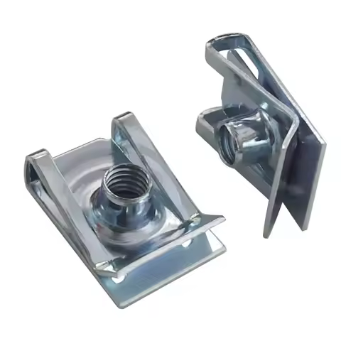 10pcs U Type Clips with Thread M6 M5 M4 M8 8mm 5mm 6mm 4mm Reed Nuts for Car Motorcycle Scooter ATV 