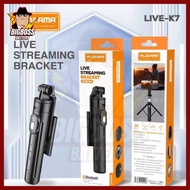 Tongsis Tripod 3 in 1 PK-K7 105cm 1 meter Selfie Stick Remote Bluetooth Portable Travel Size For Han