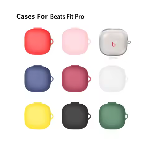 For Beats Fit Pro Case Solid Color Earphone Cover Fundas Shell Soft Shockproof Silicone Hearphone Ac