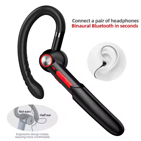HiFi Earphones Bluetooth Headphones Handsfree Wireless Headset Business Headset Drive Call Sports Ea