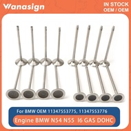 Engine Intake & Exhaust Valve Set Fit 3.0 L For BMW 135i 335i 535i Z4 E90 E92 E88 E60 E71 N54 N55 N5