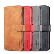 DG Ming 華為 Mate 20 Lite 復古油邊系列 PU手機皮套 錢包款 保護套 插卡 帶支架 華為