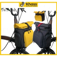 [TWTOPSE] Bicycle 3D O Bag 12.6L For Brompton Folding Bike 3SIXTY PIKES With Rain Cover Strip