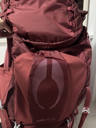 Osprey Aura AG 50 紅色登山背包