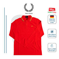 Áo Polo Nam Fred Perry Dài Tay Viền Cổ Màu Đỏ - Nhập Khẩu Chính Hãng Từ Đức - FR16111024