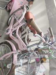 BOBDOG 粉紅色淑女單車 附前車籃