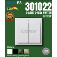 Simon 2 Gang 2 Way Switch 301022