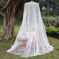 Bed Canopy Indoor Outdoor Large Portable Mosquito Net Bed Canopy Netting Insect Protection,for Single to King Size Beds,White,1250 * 250 * 65CM QIANGQIANG (Color : White)