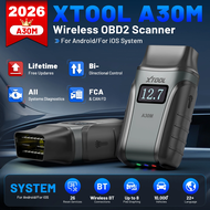 XTOOL เครื่องมือสแกนเนอร์รถยนต์วินิจฉัย OBD2บลูทูธ A30M 26 + บริการรีเซ็ตเครื่องอ่านโค้ดโปรโตคอล CAN