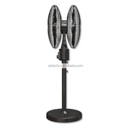 High End 360 floor stand remote control double face plastic fan for home outdoor air circulation