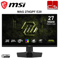 MSI MAG 274QPF E20 200Hz (2560 x 1440)(WQHD)0.5ms (GtG Min)