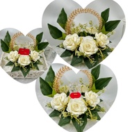 Gubahan Hantaran/Sirih Junjung Palsu/Hantaran Cincin/Hantaran Kahwin/Merisik/Tunang/Rose (SJ 163)