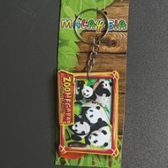 zoo negara panda Malaysia keychain