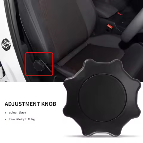A70M-2PCS Black Seat Adjustment Knob For Golf Jetta Mk4 Passat B5 Beetle Leon Ibiza 1J0 881 671 F