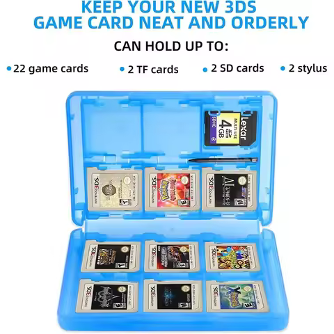28-in-1 Game Card Case Compatible Nintendo NEW 3DS / 3DS / DSi / DSi XL / DSi LL / DS / DS Lite Cart